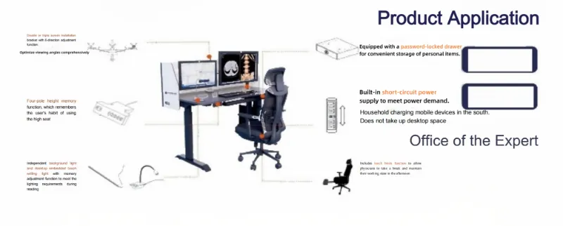 0 Gravity Werkstation voor het lezen van medische beelden