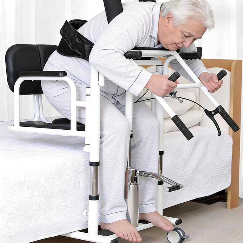 Transferstoel aan het bed